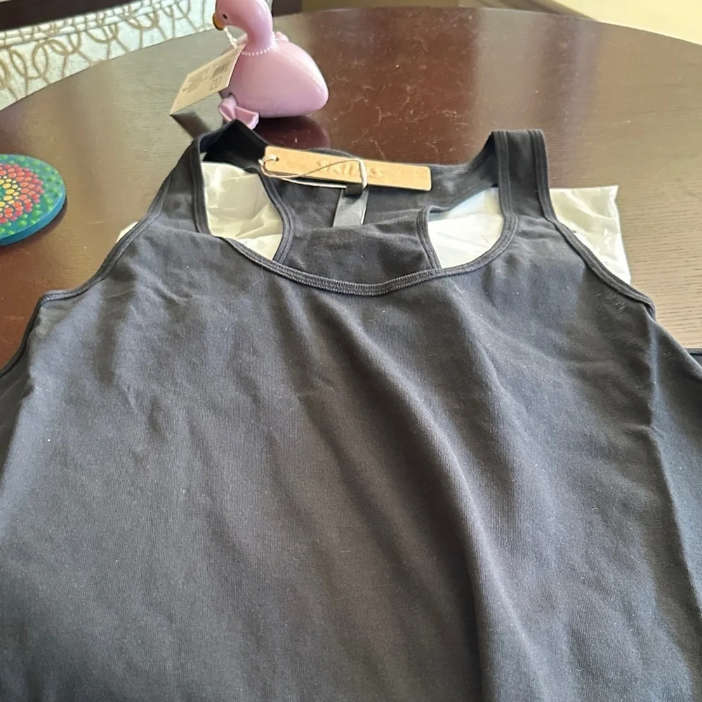 SKIMS Onyx Racerback Tank Top